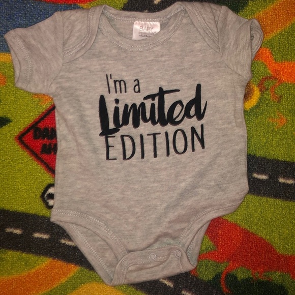 6mo 2 Carter’s top and 1 baby essentials onesie - Picture 3 of 4